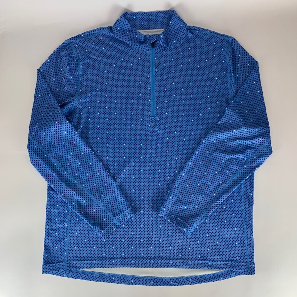 1764 Golf Blue 1/4 Zip Athletic Pullover Mens Large